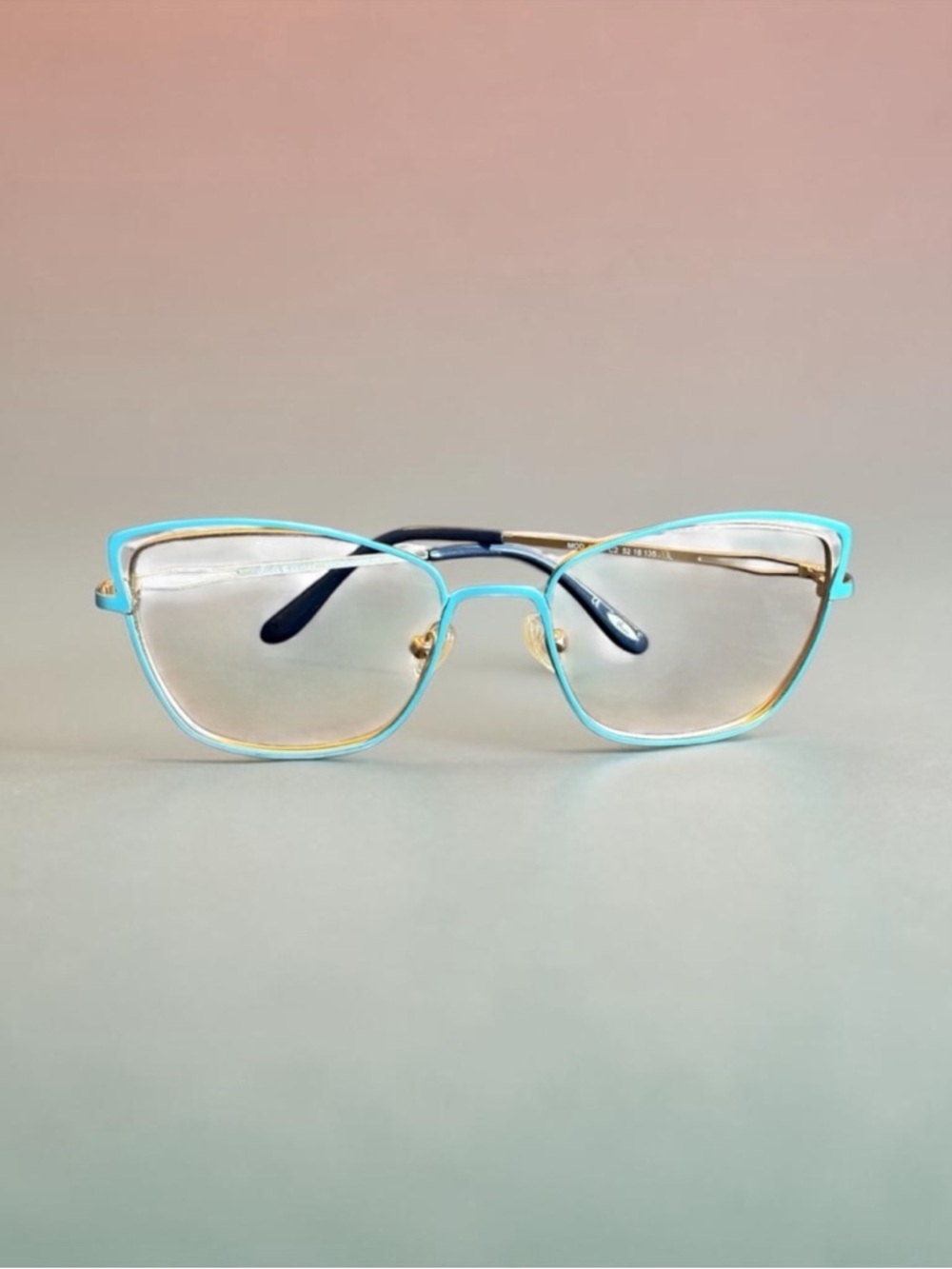 Glacee Blue and Gold Women's Glasses